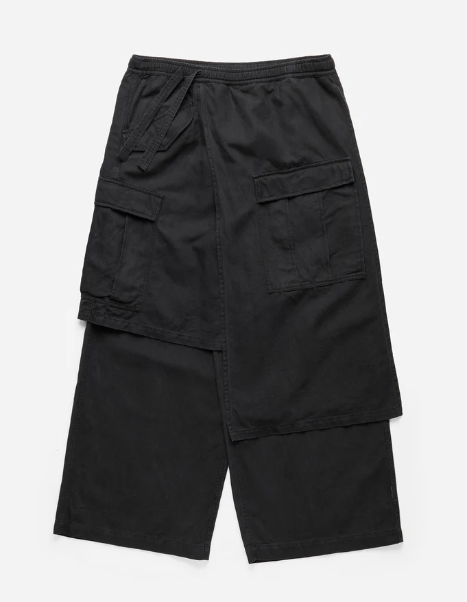 Cargo Pants Cutted Preta