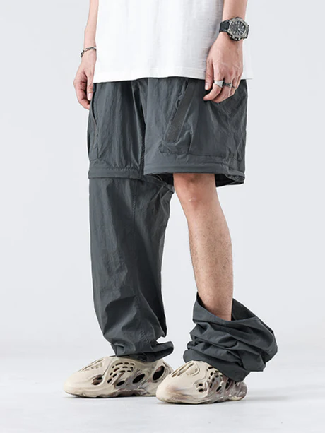 Cargo Pants Cutted Preta