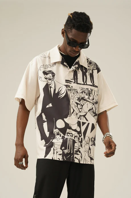 Camisa 'Comic' de botão